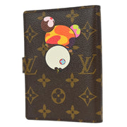 Louis Vuitton 2004 Monogram Panda Agenda PM Note Book Cover R20011 Small Good