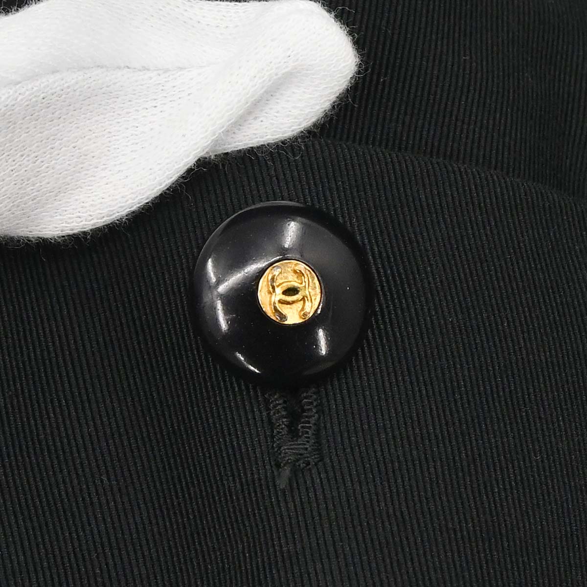 Chanel Double Breasted Long Sleeve Dress Black #40