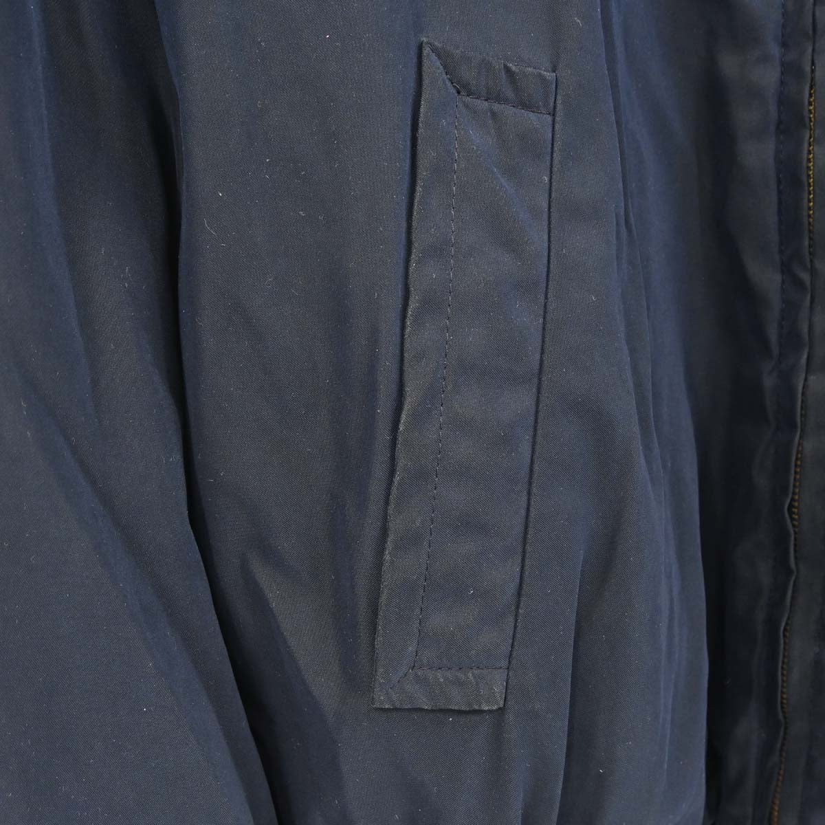 Hermes Zip-up Long Sleeve Reversible Bomber Jacket Navy Multicolor