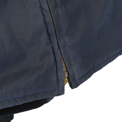Hermes Zip-up Long Sleeve Reversible Bomber Jacket Navy Multicolor