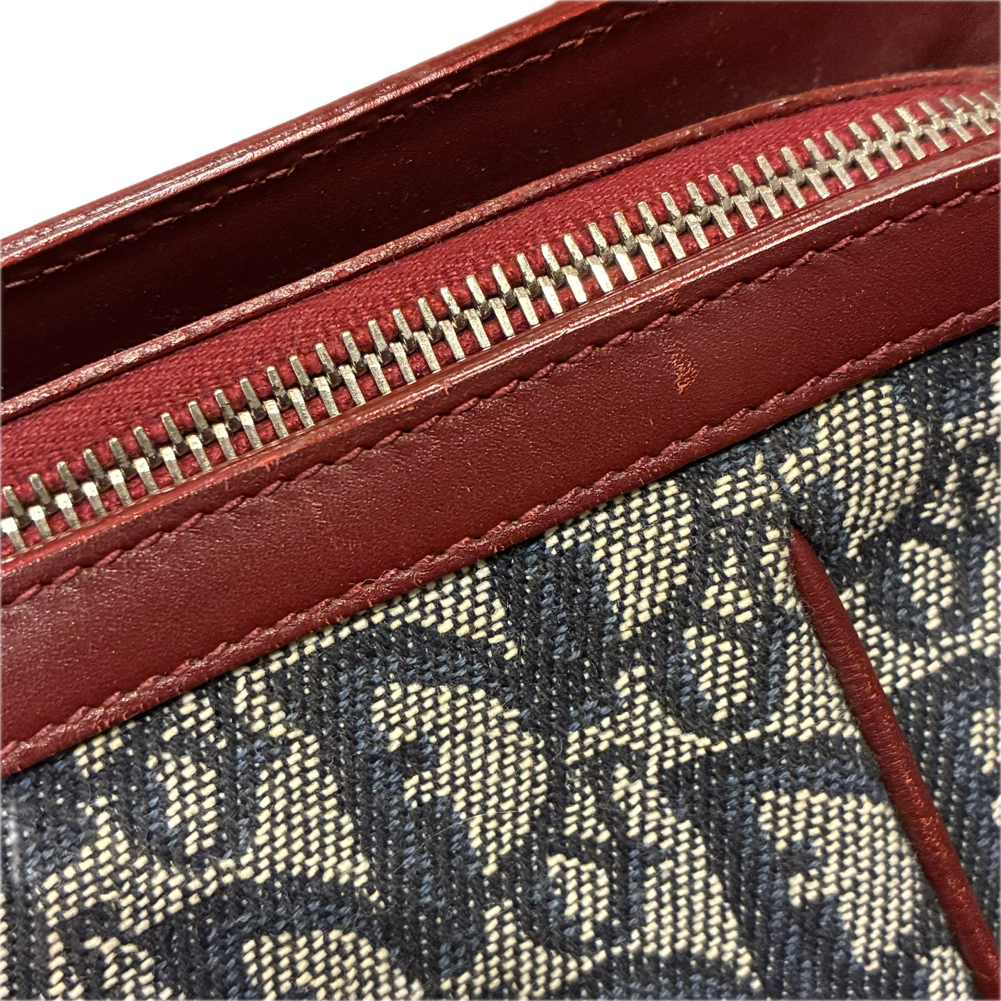 Christian Dior Navy Bordeaux Trotter Tote Bag