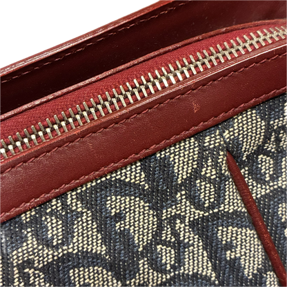 Christian Dior Navy Bordeaux Trotter Tote Bag