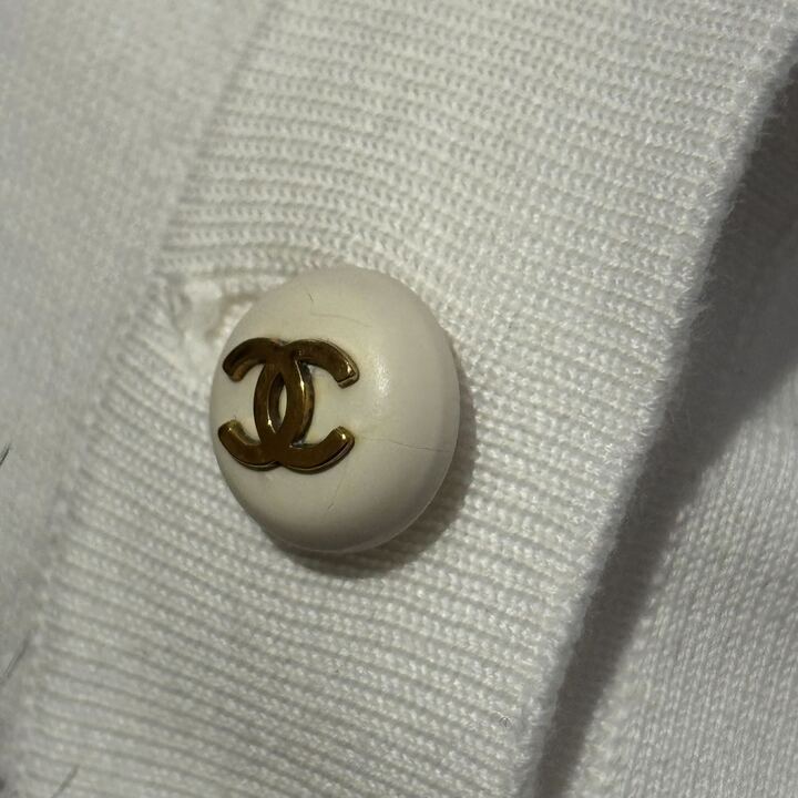 Chanel Cardigan White #42