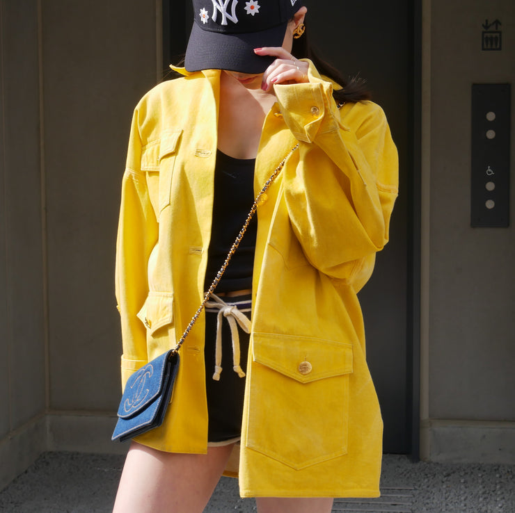 CHANEL 1992 Yellow Denim Jacket #40 – AMORE Vintage Tokyo