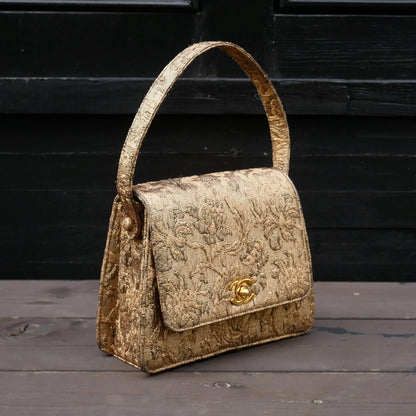 CHANEL * 1997-1999 Floral Jacquard Handbag