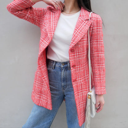 Chanel 1997 Checked Tweed Jacket #36