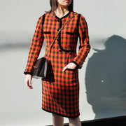 Chanel 1991チェックパターンドレス＃36