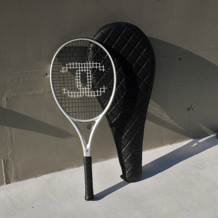 最終値下】シャネル CHANEL テニスラケット 白テニス - ラケット(硬式用)