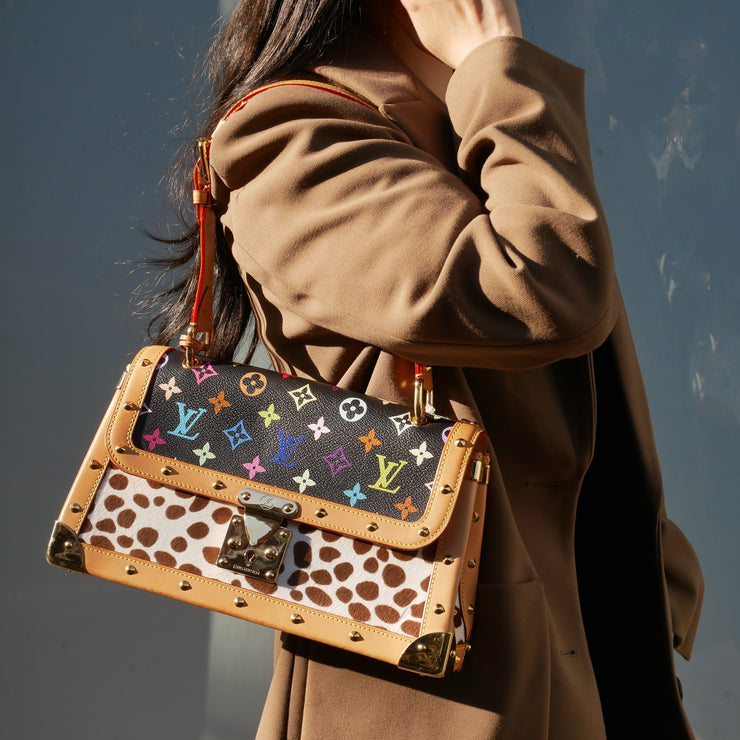 Louis Vuitton Sac Dalmatian Hand Bag Monogram Multi Murakami M92825