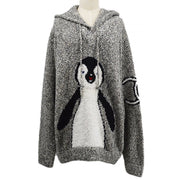CHANEL 2007 CC penguin-motif knitted hoodie #52