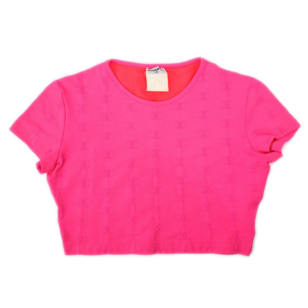 CHANEL 1997 Pink Cropped Top #38
