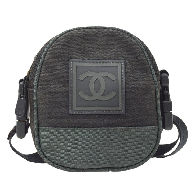 Chanel 2003 Beige Nylon CC Logo Travel Line Bowler Bag · INTO