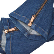 CELINE Studded Straight Denim Long Pants Indigo