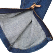 CELINE Studded Straight Denim Long Pants Indigo
