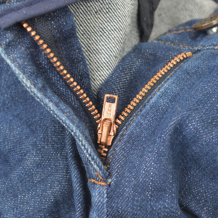 CELINE Studded Straight Denim Long Pants Indigo
