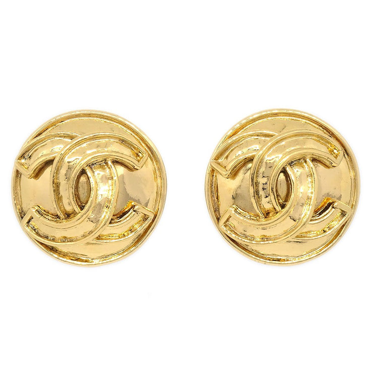 CHANEL 1994 Round Earrings Small