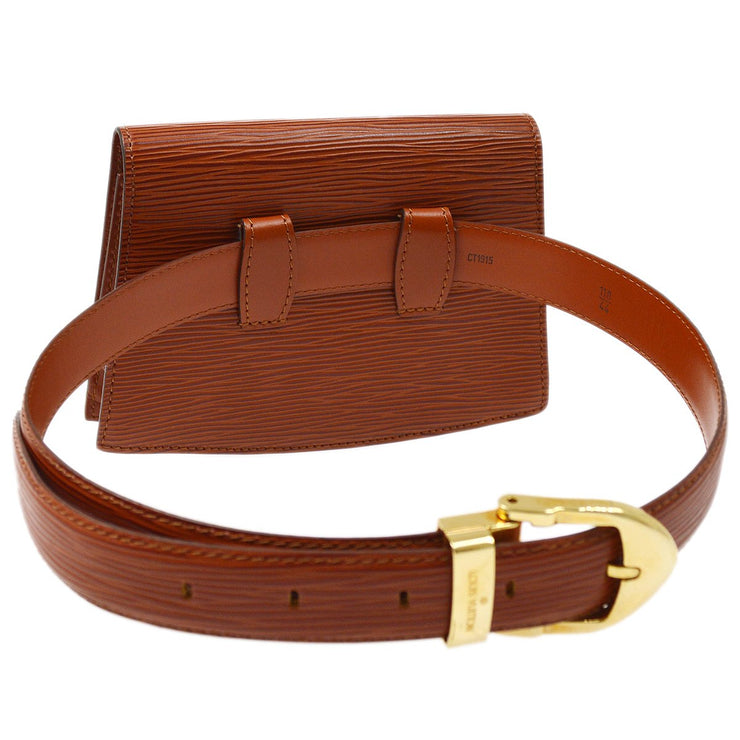 Louis Vuitton vintage brown Epi Leather Belt