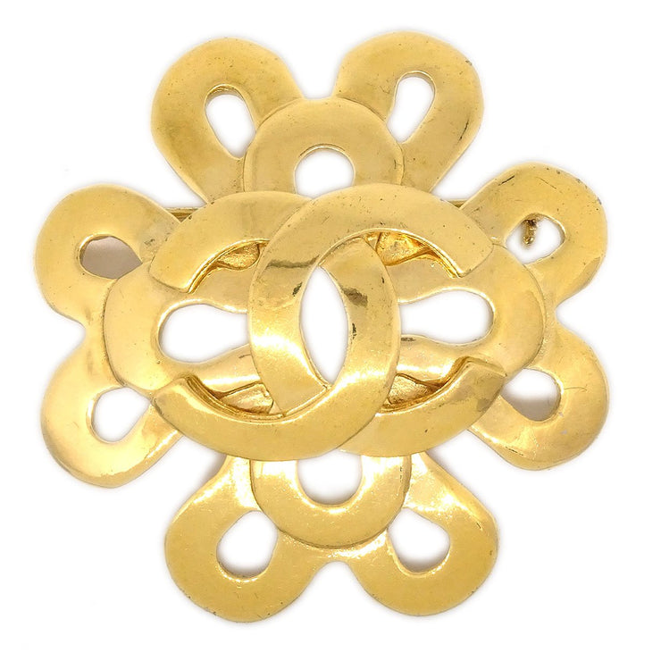 CHANEL 1995 Brooch Gold