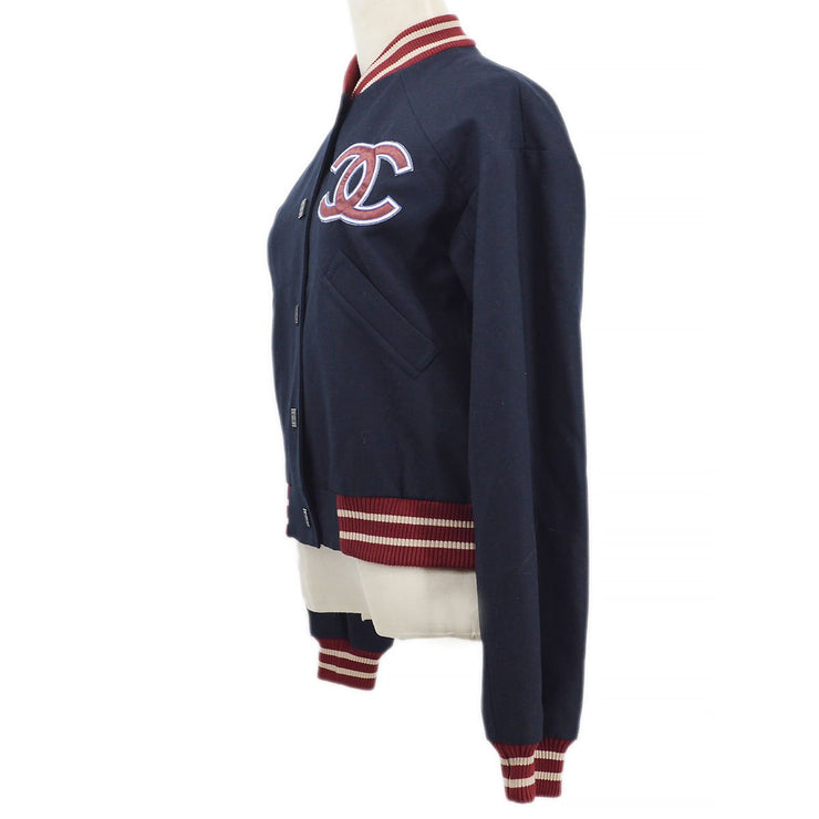 CHANEL 2004 Letterman bomber jacket #34 – AMORE Vintage Tokyo