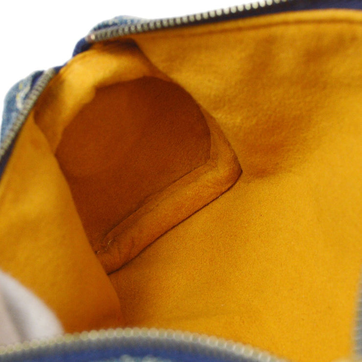 LOUIS VUITTON Denim Monogram Jacquard Micro Speedy Bag Charm Bleu 1292069