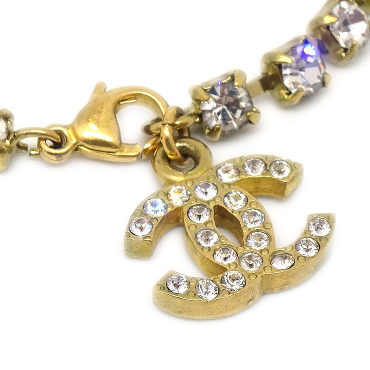 CHANEL WOMENS 2002 Gold Tone Purple Black Rhinestone CC Pendant Necklace  $499.99 - PicClick