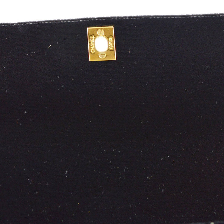 Rare Vintage Chanel Bag in Velvet Black ref.219976 - Joli Closet
