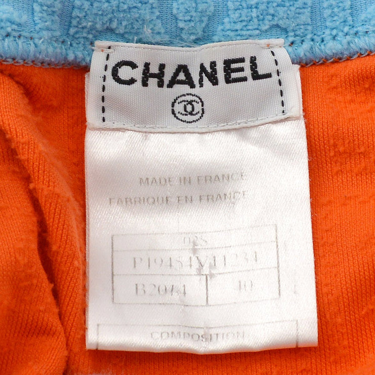 Chanel 2002ロゴエンボス化されたジップカーディガン＃40