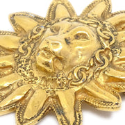 CHANEL Lion Brooch Gold