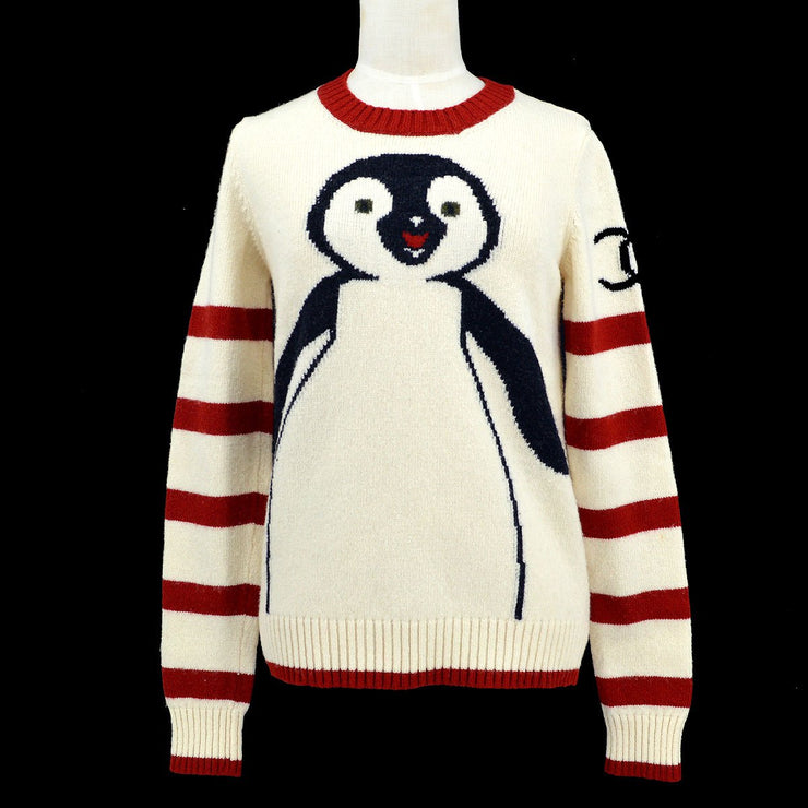 CHANEL 2007 penguin intarsia-knit jumper #36