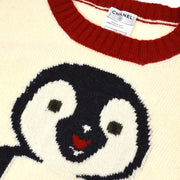 CHANEL 2007 penguin intarsia-knit jumper #36