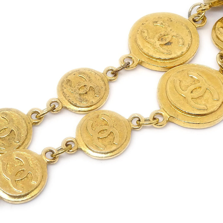 Buy Authentic Vintage CHANEL Gold Plated Big Medallion Charm Chain Necklace  Online in India - Etsy