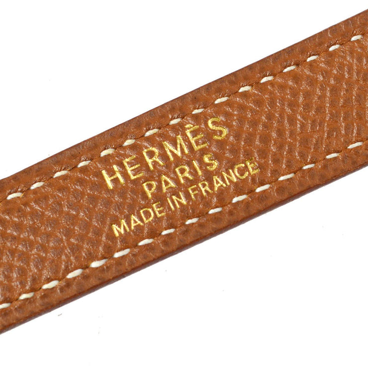 HERMES Shoulder Strap For Kelly Taurillon Clemence Gold Accessories 58327