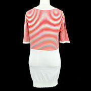 CHANEL 1992 #38 One Piece Dress Skirt Red White