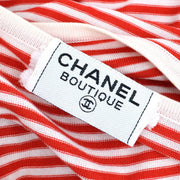 CHANEL 1992 #38 One Piece Dress Skirt Red White