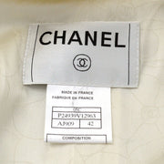 Chanel 2005 Cruise Ivory徽章补丁双排扣西装外套＃38