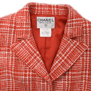 CHANEL 1997 Spring checked tweed blazer #42