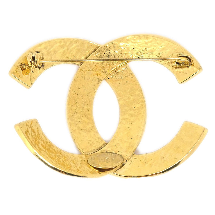 CHANEL CC Logos Brooch Gold 94P