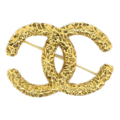Chanel 1993 Florentine CC Brooch Large
