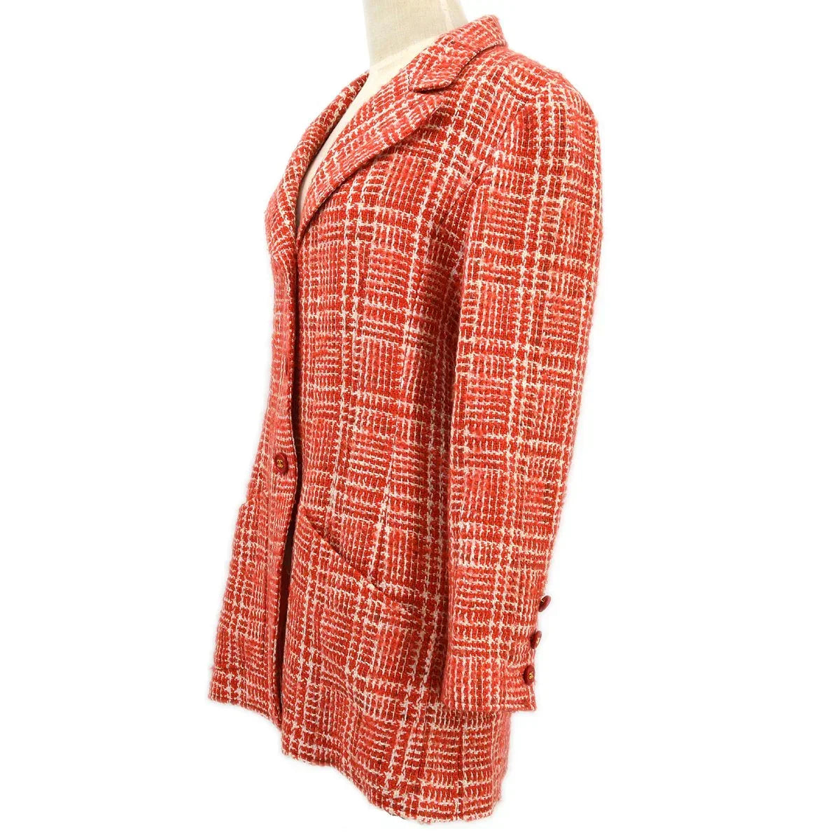 Chanel 1997检查了Tweed西装外套＃40