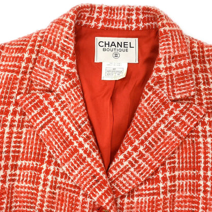 Chanel 1997检查了Tweed西装外套＃40