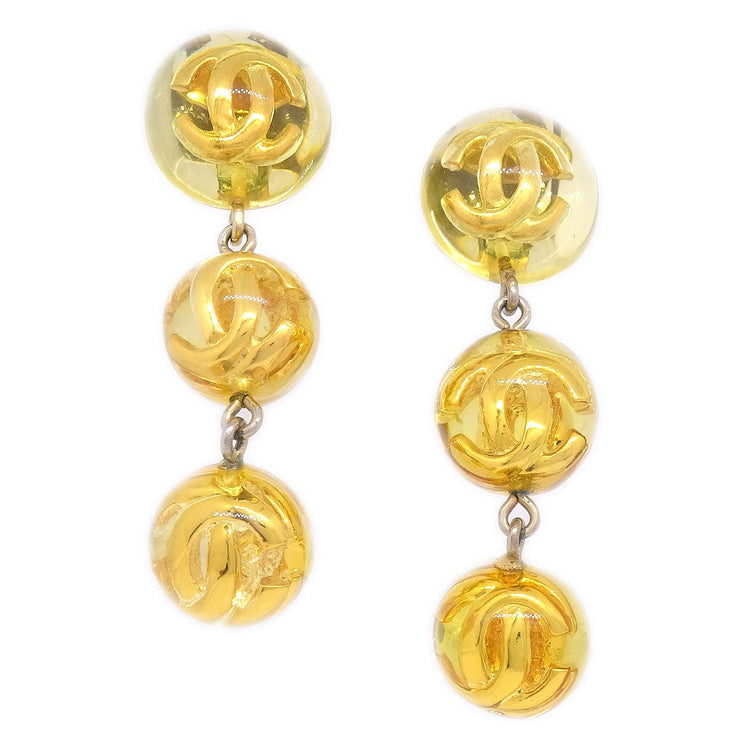 CHANEL 1990 Clear Ball Earrings Clip-On – AMORE Vintage Tokyo