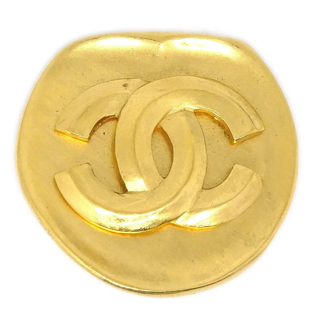 Chanel Round Brooch Gold 96P