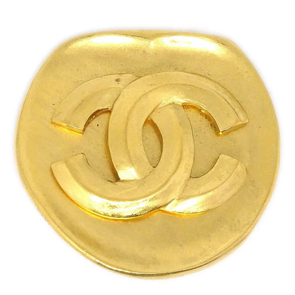Chanel Round Brooch Gold 96P