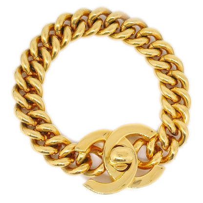 Chanel 1995 Turnlock Bracelet Gold