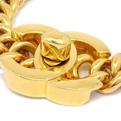 Chanel 1995 Turnlock Bracelet Gold