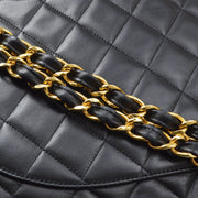 CHANEL 1991-1994 Black Lambskin Classic Flap Maxi