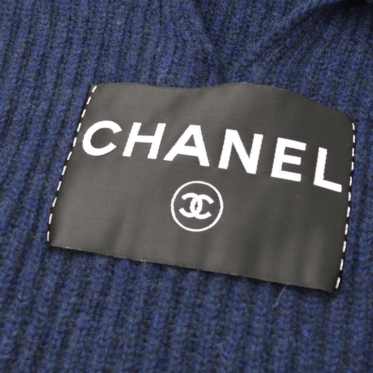 CHANEL 2008 Cruise logo patch knitted dress #40