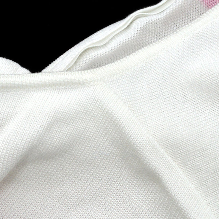 CHANEL 2000 intarsia-logo knit top #46