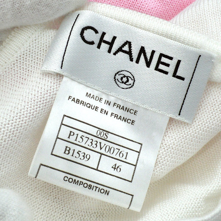 Chanel 2000 intarsia-logoニットトップ＃46