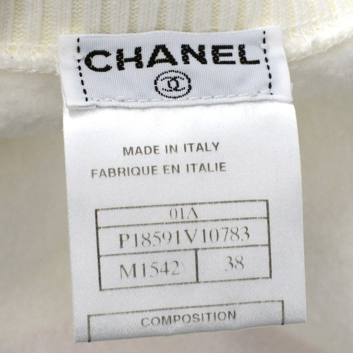 Chanel 2001 Fall Mademoiselle print sweatshirt #38